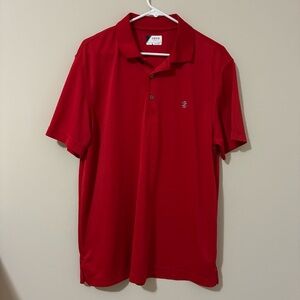 IZOD Polo Golf Shirt Men’s Large Red Short Sleeve EUC